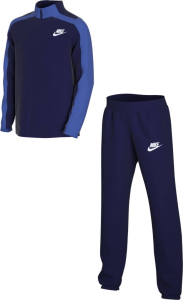 Спортивний костюм Nike U NSW HBR POLY TRACKSUIT DD0324-472 р. XS синій