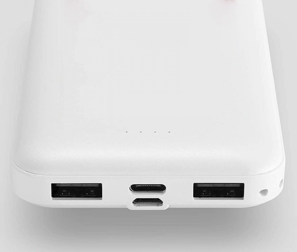 Внешний аккумулятор (Powerbank) PowerPlant TPB21 10000 m/Ah white (PB930296) 