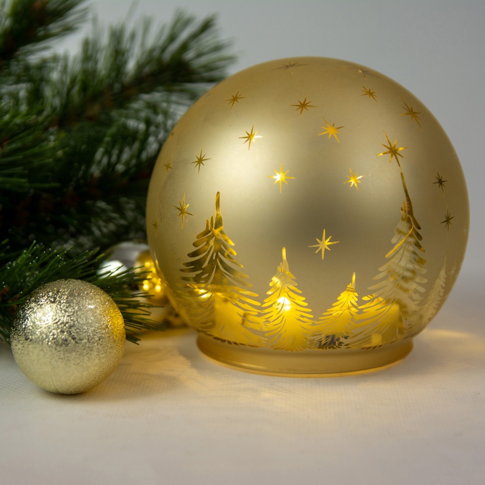 Ліхтар Тайм Еко LED 12x11 см золотий BOZ1846