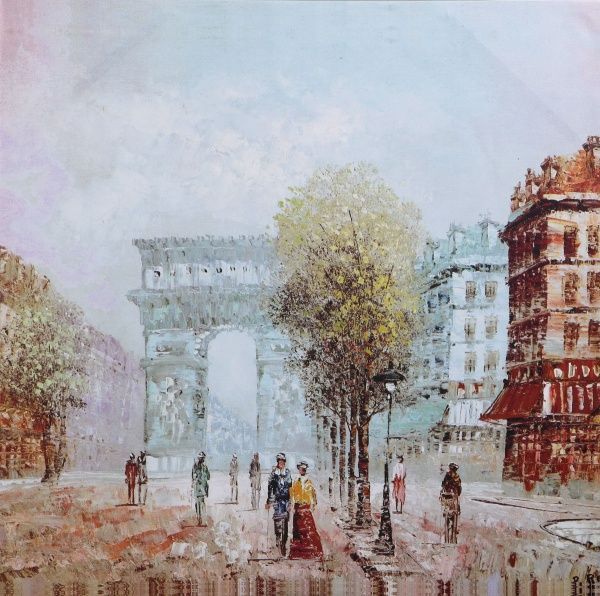 Репродукція Old Paris 1 80x80 см 