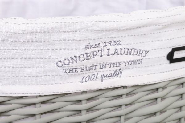 Кошик плетений Tony Bridge Basket з текстилем 51х37х56 см HQN20-4CD-1 