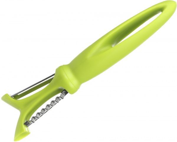 Нож для чистки двусторонний 18 см зеленый
