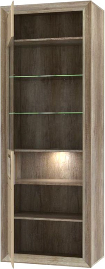 Вітрина Forte Meble 1d TIZIANO TZV71LB дуб античний 