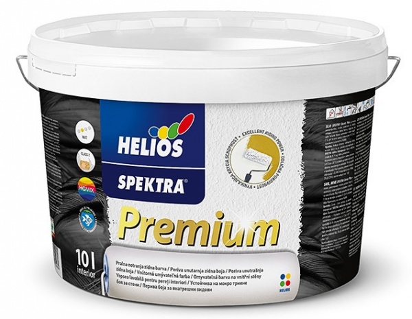 Фарба інтер'єрна водоемульсійна SPEKTRA Premium база В1 мат білий 5л 