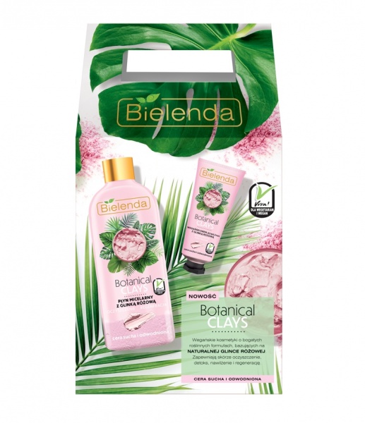Набір подарунковий для жінок Bielenda Botanical Clays (крем 50 мл + міцелярна рідина 500 мл)