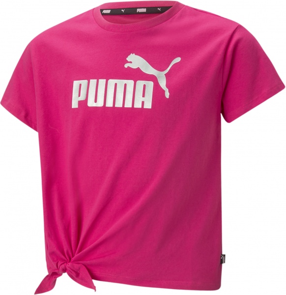Футболка Puma ESS+ LOGO KNOTTED TEE G 84695664 р.128 рожевий