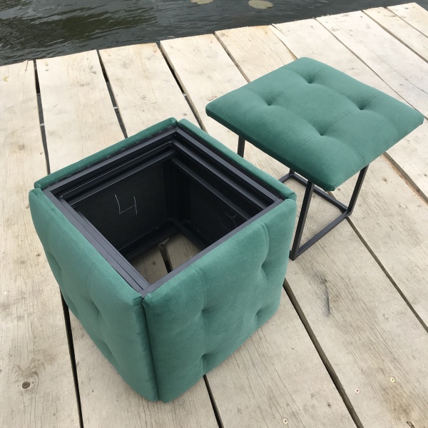 Пуф-трансформер 5 в 1 смарагдовий 