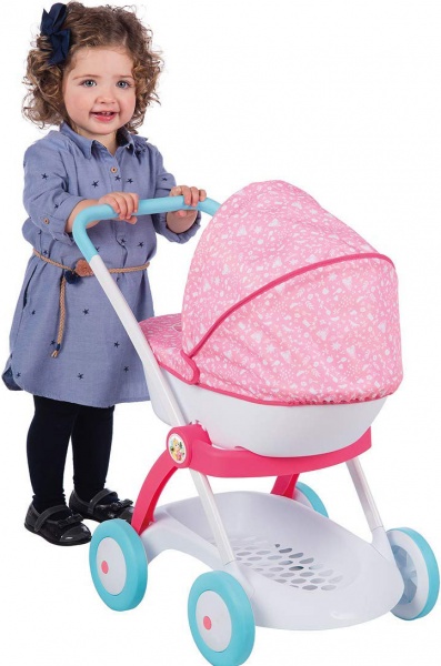 Коляска для кукол Smoby Disney Princess с люлькой и корзиной 254102
