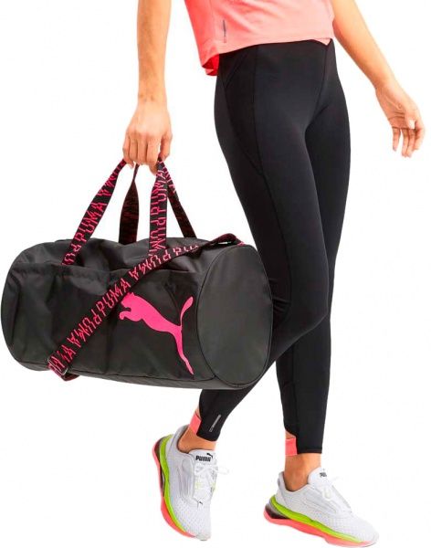 Сумка женская Puma AT ESS barrel bag AW1920 07662603 21 л черный 