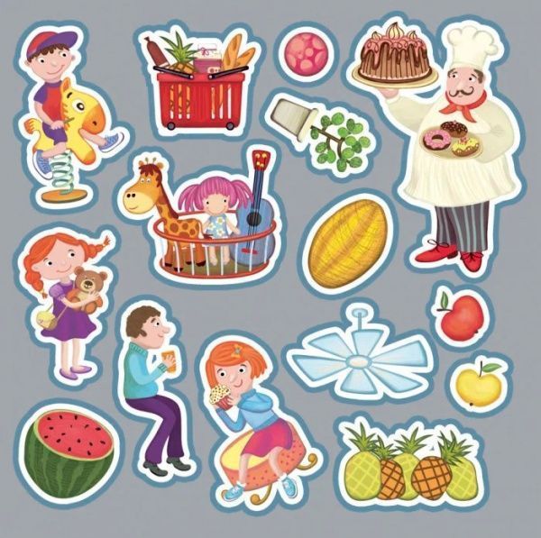 Книга «Книга Пригоди в наліпках : У супермаркеті (у)»