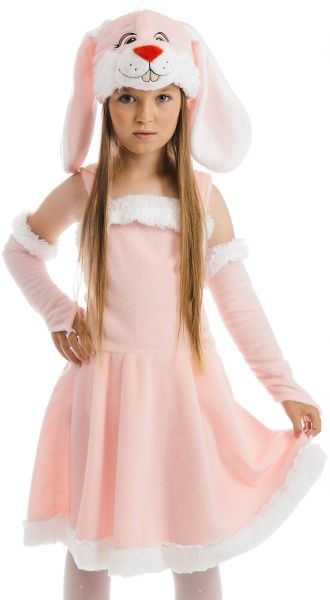 Костюм карнавальний КАРНАВАЛІЯ Зайченя рожеве р.116 рожевий 