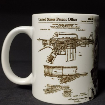 Кухоль P1G 0,35 л керамічна M16/AR15 [1314] Snow White, 0,35