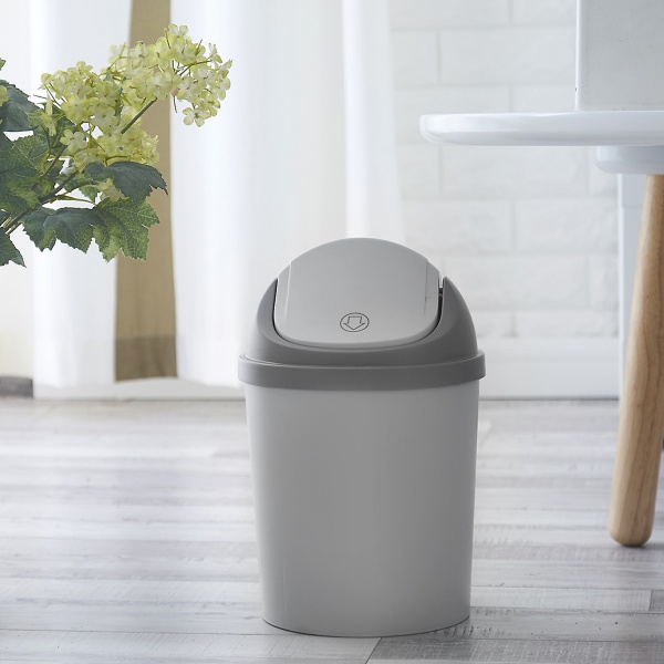 Відро для сміття MVM BIN-10 5 л сірий