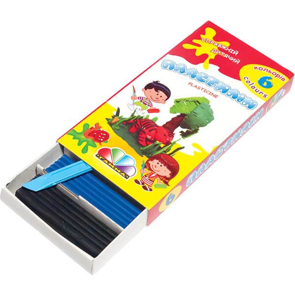 Пластилин Гамма Интересы 6 цветов