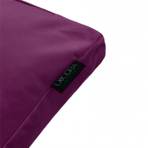 Подушка декоративна VELOUR без канту 50x50 см бордовий Decora textile 