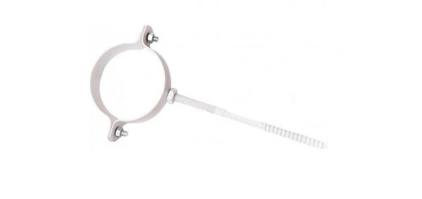 Кронштейн труби металевий Сяйво L=220 мм D=100 мм білий 