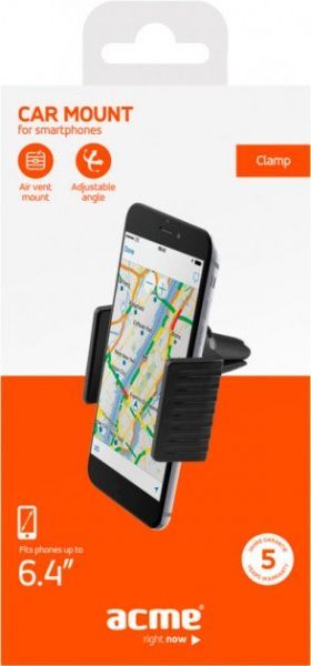 Тримач для смартфона Acme чорний 95 мм