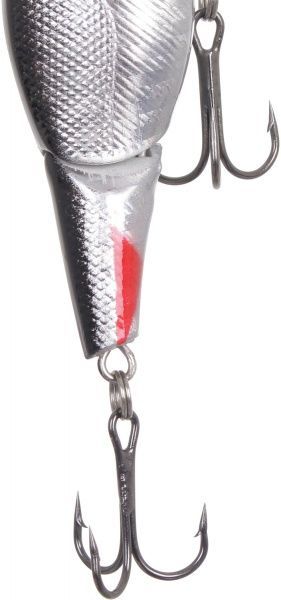 Воблер Clepsydra YE-90-10.5-10 10,5 г 90 мм серебристый с красными полосками