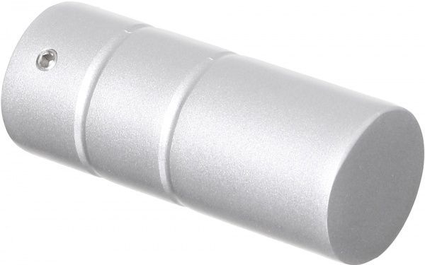 Наконечник Gardinia Ally Циліндр набірний d19 мм матове срібло 2 шт. 