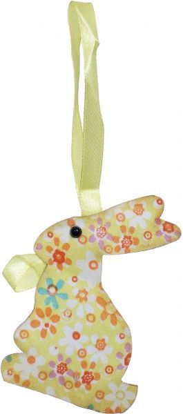 Декоративная подвеска Кролик зеленый 10 см LXA-9083