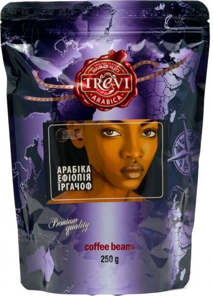 Кава в зернах Trevi Арабіка Ефіопія Їграчоф 250 г 4820140050811 
