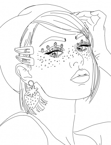 Книга-раскраска «#Girls#Fashion#Yummy» 978-617-8023-12-6