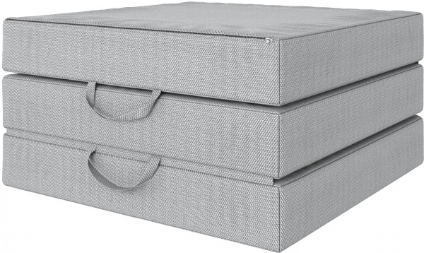 Матрац-трансформер сірий Origami 68x204 см