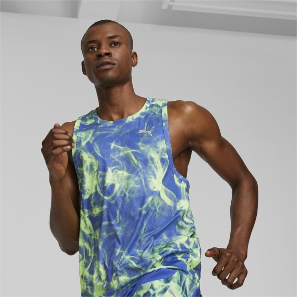Майка Puma RUN FAVORITE AOP SINGLET M 52314892 р.M блакитний