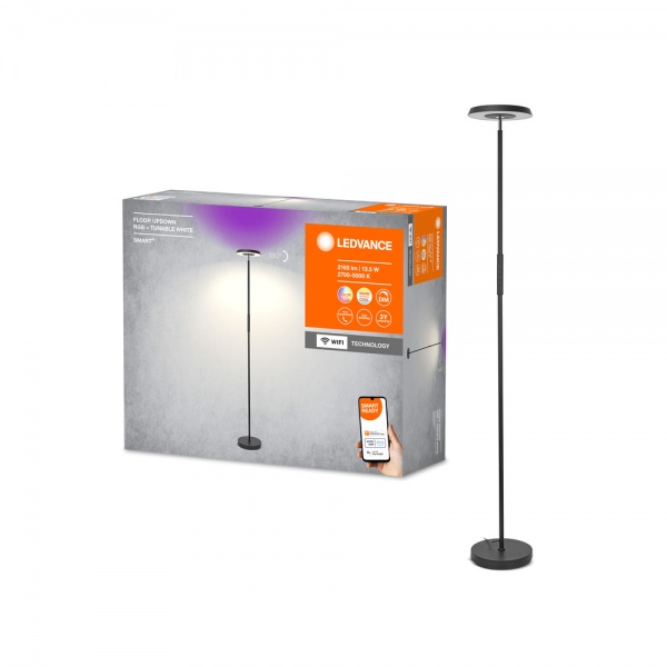 Торшер Ledvance FLOOR UPDOWN SMART Wi-Fi 24 Вт черный 