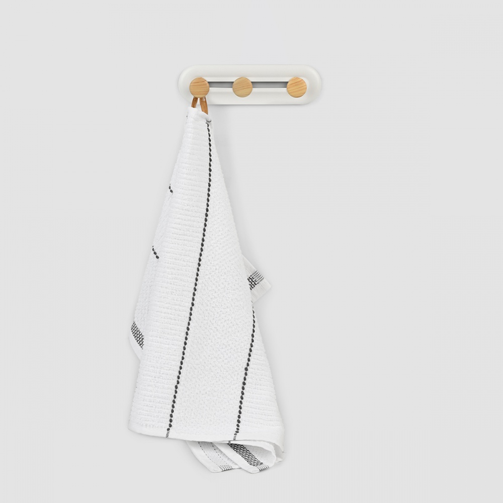 Вішалка з гачками MVM HP-01/3 White/Wood