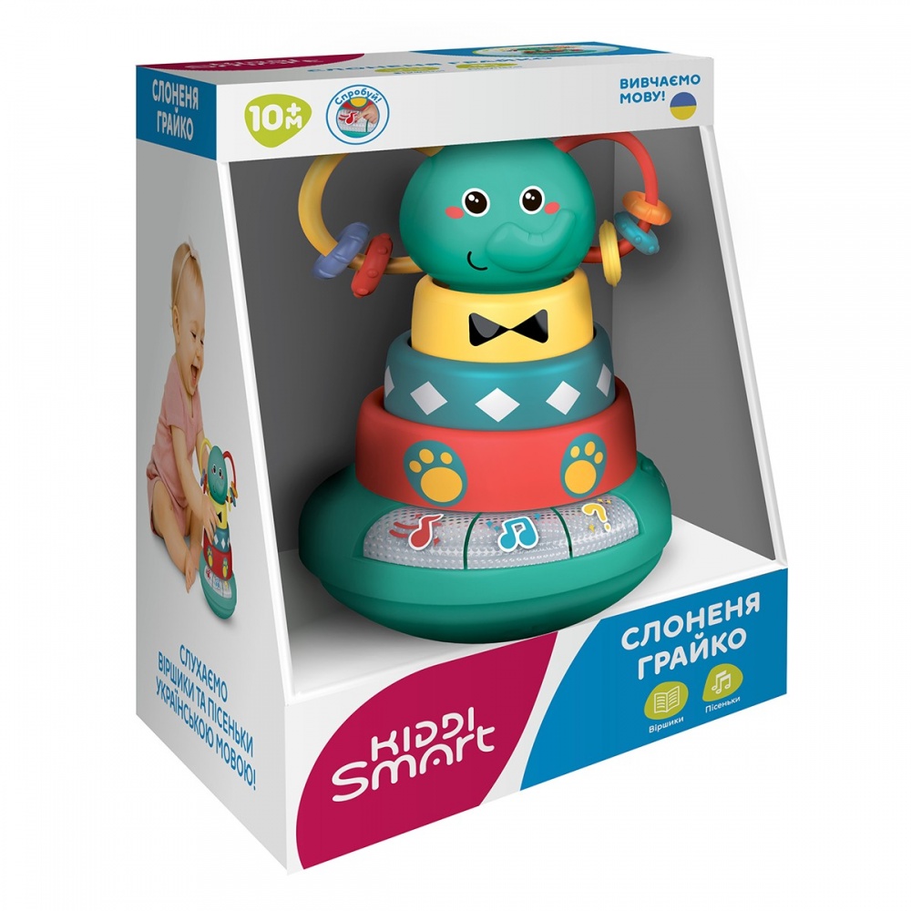 Развивающая игрушка Kiddi Smart Слоненок Грайко 1305-UK