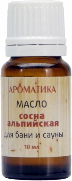 Масло для бани и сауны Ароматика Сосна альпійська 10 мл 