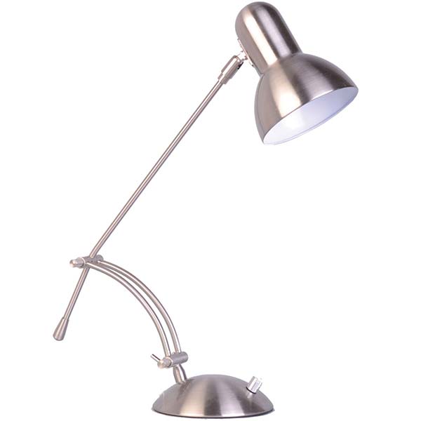 Лампа настольная Геотон ННБ 01-60-821 ВФ-3015 серебро-сатин