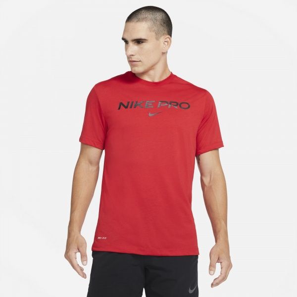 Футболка Nike NK DB TEE NIKE PRO DA1587-657 р. S червоний
