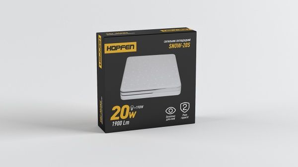 Світильник світлодіодний Hopfen SNOW-20S 20 Вт білий 4500 К SNOW-20S 20W 4500K