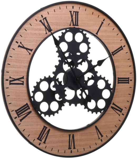 Часы настенные Механизм 57 см коричневые