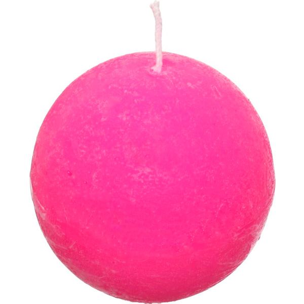 Свеча Шар Рустик фуксия 80 мм
