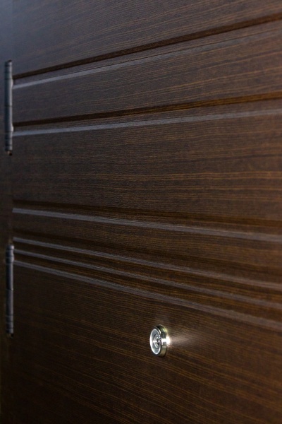 Дверь входная Булат Гарант 514 венге горизонт темный 2050x850 мм левая