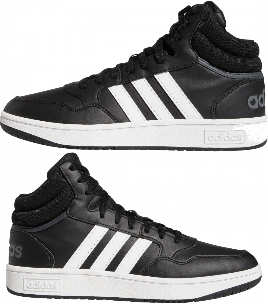Ботинки Adidas HOOPS 3.0 MID GW3020 р.44 черный