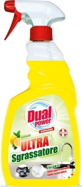 Средство Dual Power для удаления жира Лимон 0,75 л