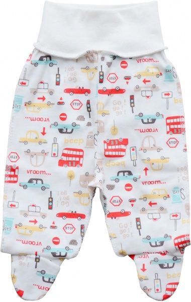 Ползунки Minikin р.62 белый с рисунком 205503 