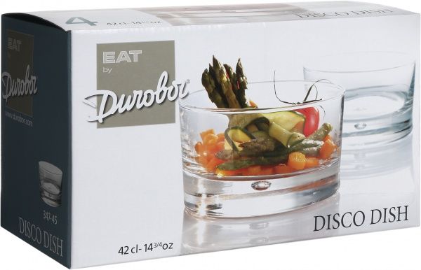 Набір піал для закусок Disco Dish 450 мл 4 шт. Durobor 