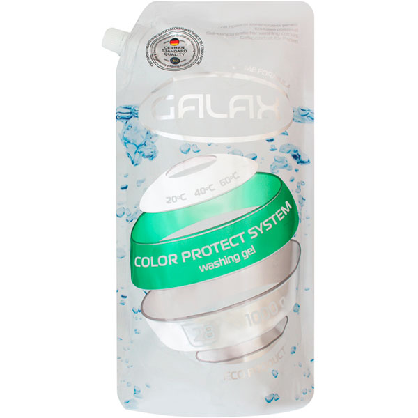 Гель для машинного й ручного прання Galax Wash для кольорових речей 1 л