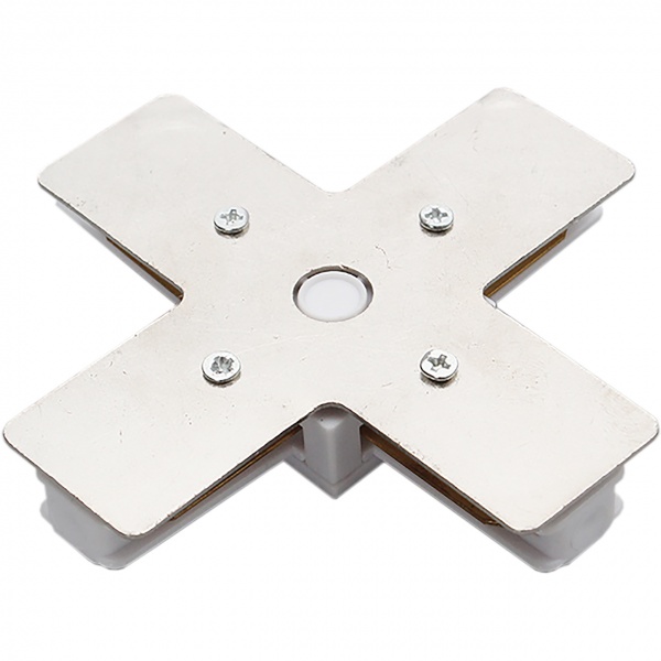 Соединитель крестовый Hopfen к шинопроводу белый TC 04 WH 