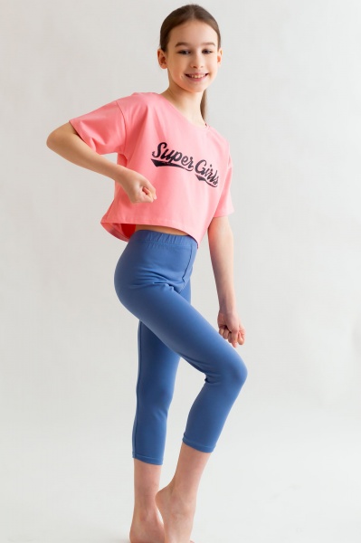 Футболка для дівчаток KOSTA р.110–116 рожевий 2136-7 