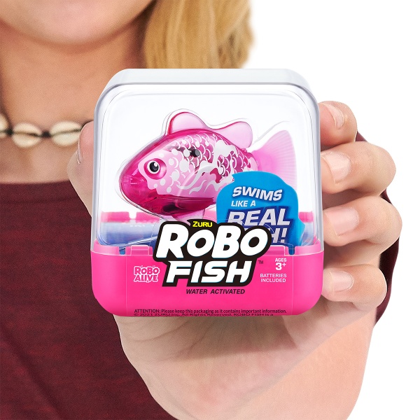 Іграшка інтерактивна ROBO ALIVE S3 Роборибка (рожева) 7191-6