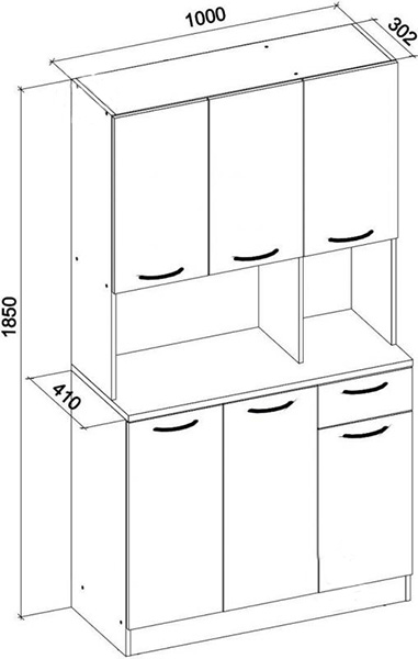 Буфет Грейд Palmer 100 білий 