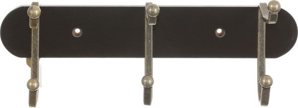 Планка с крючками Axentia MDF 29х11,3х10,7 см коричневая