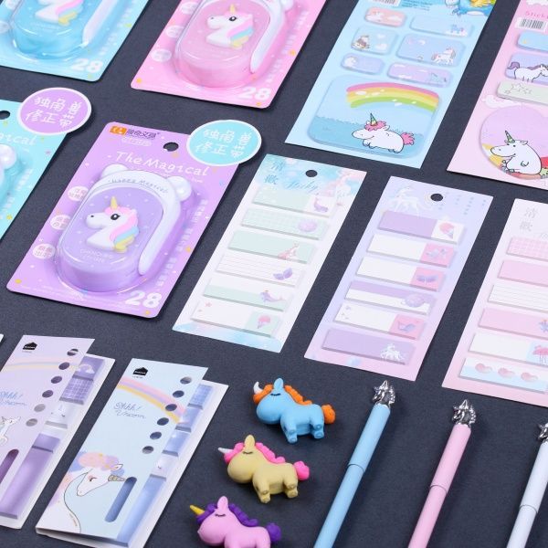 Блок бумаги Единорог розовый 30 шт.