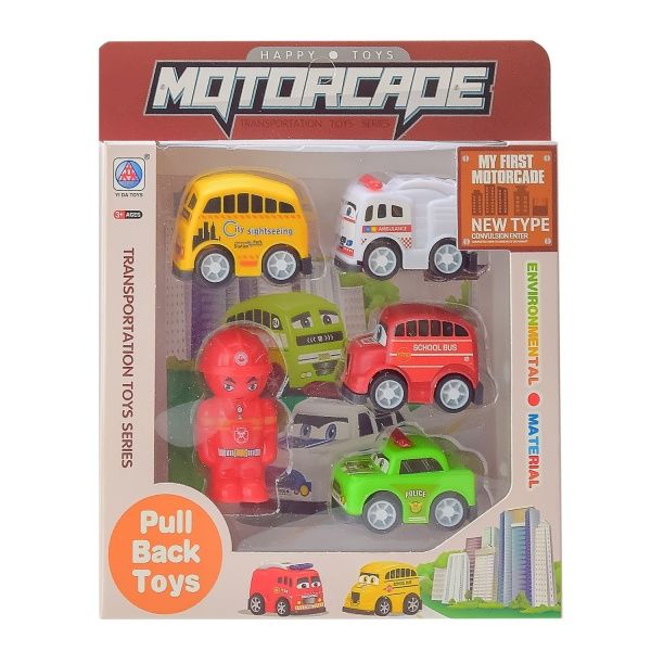 Игровой набор транспорта 4 машинка и фигурка, в ассортименте 278-27